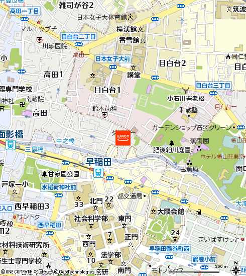 ダイエー高田店・イオンフードスタイル付近の地図
